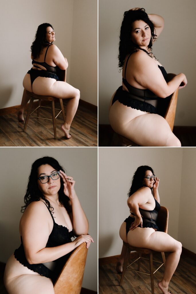 Body-positive boudoir portrait for women in Orlando by Leila Abigail Photography